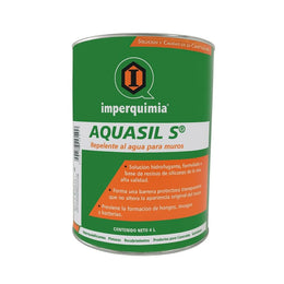 Aquasil S Imperquimia repelente hidrofugante al agua para muros en presentación de 4 litros.