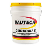 Curabau E Bautech membrana de curado emulsionada para concreto fresco, color blanco, presentación de 19 L.