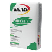 Imperbau R Bautech recubrimiento impermeable cementicio gris de 25 kg para sistemas impermeables cementicios.