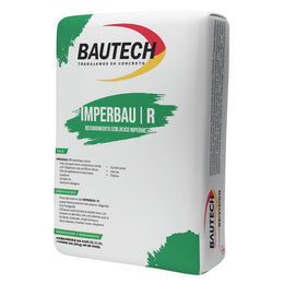 Imperbau R Bautech recubrimiento impermeable cementicio gris de 25 kg para sistemas impermeables cementicios.