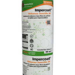 Impercoat Refuerzo Sencillo Imperquimia membrana de refuerzo de 60 m² para sistemas impermeables acrílicos y asfálticos.