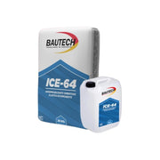 ICE-64 Bautech impermeabilizante cementoso elástico bicomponente para sistemas impermeables cementicios en concreto.