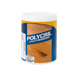 Polycril Acabados Maderas barniz acrílico base agua transparente de 4 l para protección y acabado de madera.