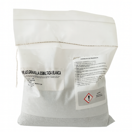 UNIPLAS GRAVILLA ESMALTADA BLANCA 3 KG