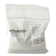 Uniplas gravilla esmaltada blanca Imperquimia para impermeabilizante prefabricado en presentación de 3 kg.